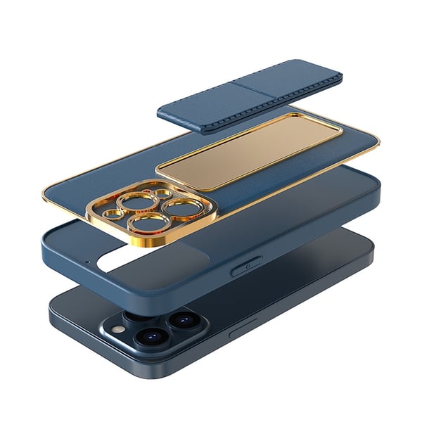 iPhone 12 Pro Skal Kickstand - Blå