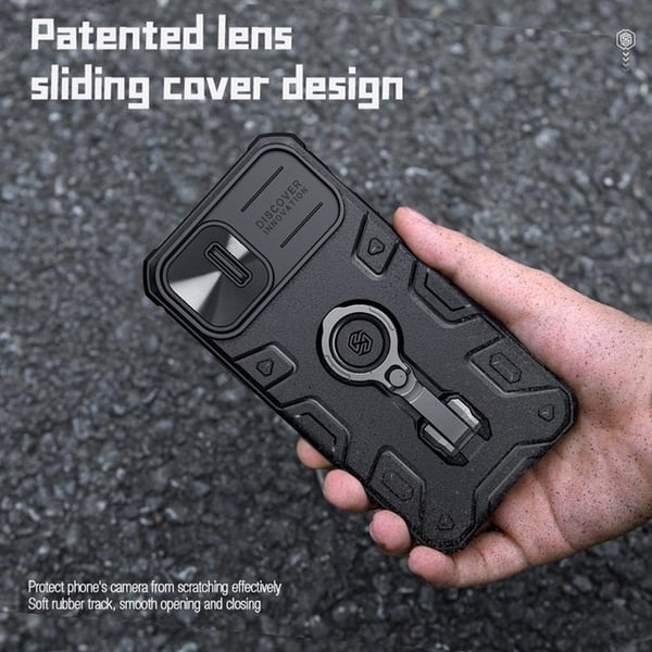 Nillkin iPhone 14 Plus Skal Ringhållare Armor Pro - Grön