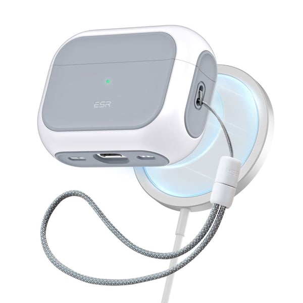ESR Magsafe Airpods Pro 1/2 Skal Orbit Halolock - Vit ESR Magsafe Airpods Pro 1/2 Skal Orbit Halolock - Vit