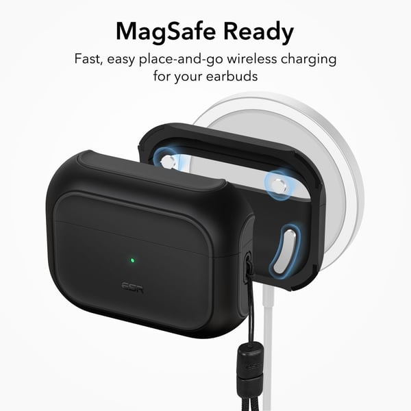 ESR Magsafe Airpods Pro 1/2 Skal Orbit Halolock - Svart