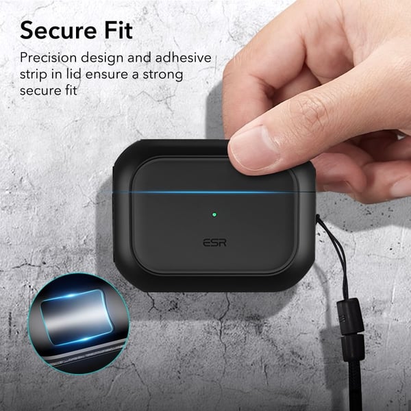 ESR Magsafe Airpods Pro 1/2 Skal Orbit Halolock - Svart