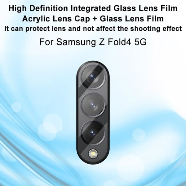 [1-PACK] Galaxy Z Fold 4 Kameranlinssuoja karkaistua lasia 3D - Kirkas