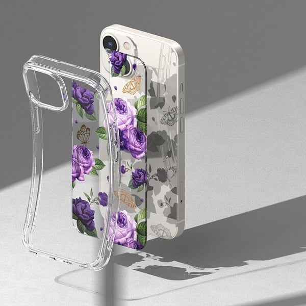 Ringke iPhone 14 Plus Skal Fusion Armored med Gel Ram - Lila Ross