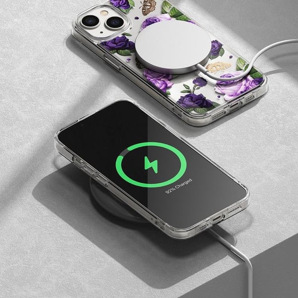 Ringke iPhone 14 Plus Skal Fusion Armored med Gel Ram - Lila Ross