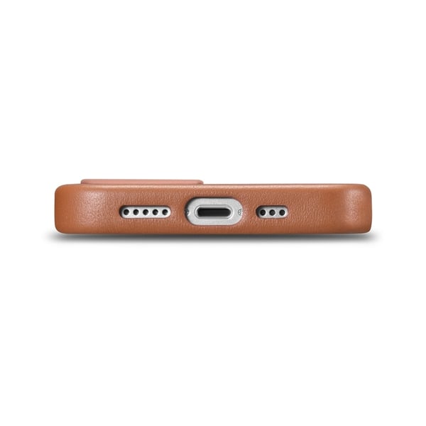 iCarer iPhone 14 Skal MagSafe Äkta Läder - Brun