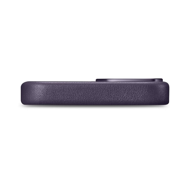 iCarer iPhone 14 Skal MagSafe Äkta Läder - Mörklila