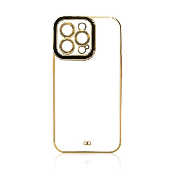 Galaxy A12 Skal Gold Frame - Röd