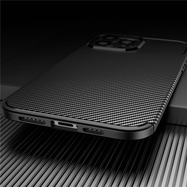 iPhone 14 Pro Max Skal Carbon Shock-Proof - Svart