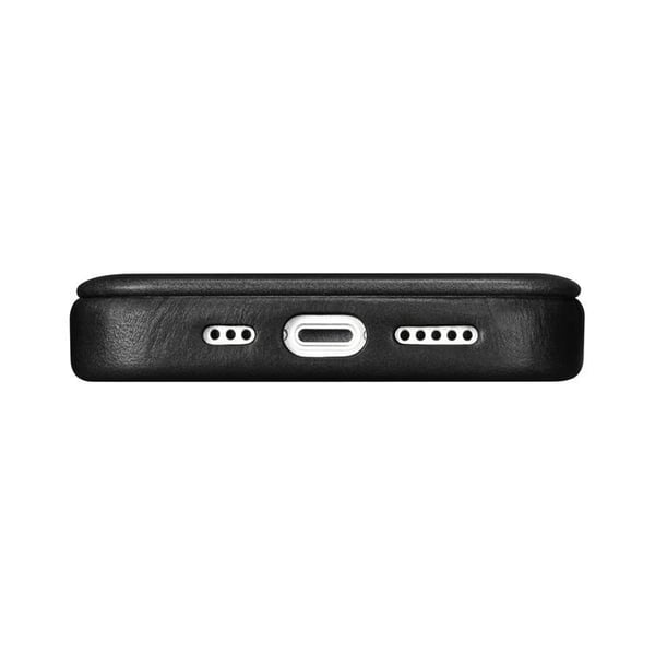iCarer iPhone 14 Plus Plånboksfodral Magsafe Läder - Svart