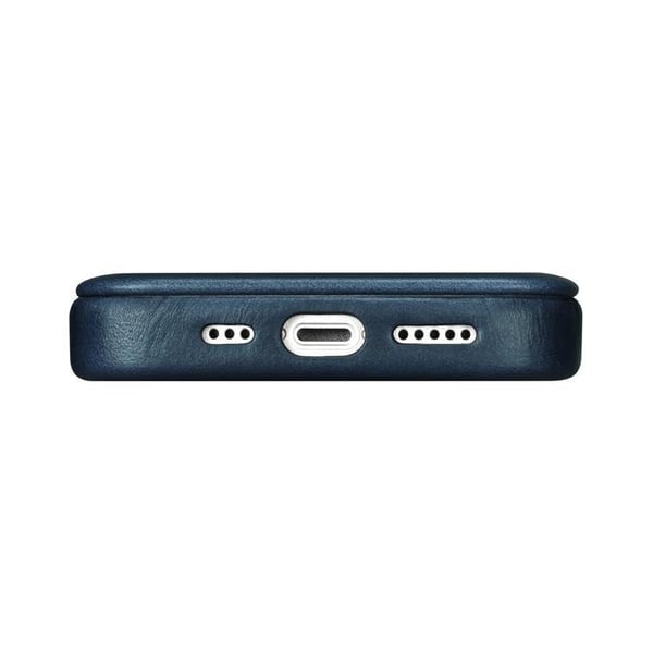 iCarer iPhone 14 Plus Plånboksfodral Magsafe Läder - Blå