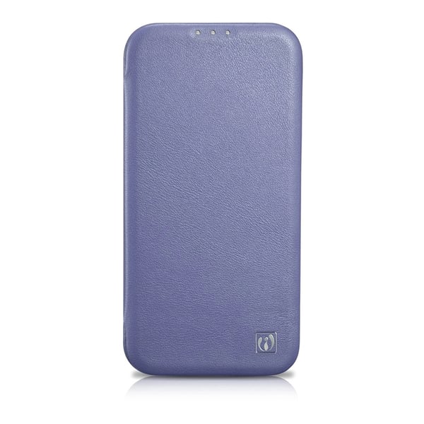 iCarer iPhone 14 Pro Plånboksfodral Magsafe CE Läder - Ljuslila