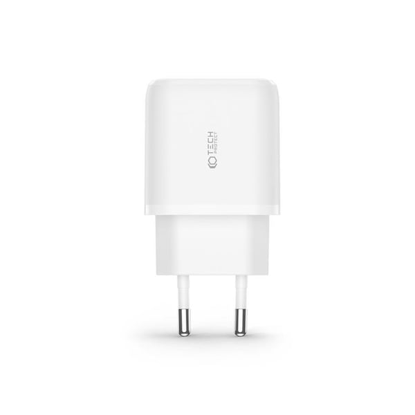 Tech-Protect Väggladdare Lightnin 20W Lightning Kabel - Vit