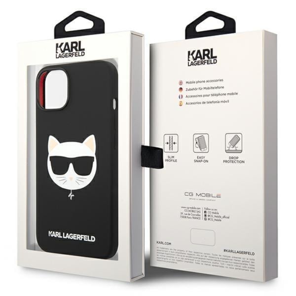 Karl Lagerfeld iPhone 14 Plus Skal MagSafe Silicone Choupette Head