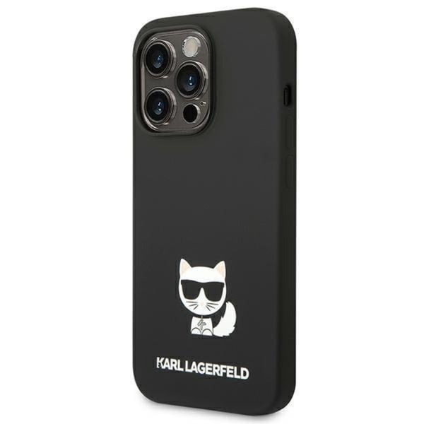 Karl Lagerfeld iPhone 14 Pro Max Skal Silicone Choupette Body - Svart
