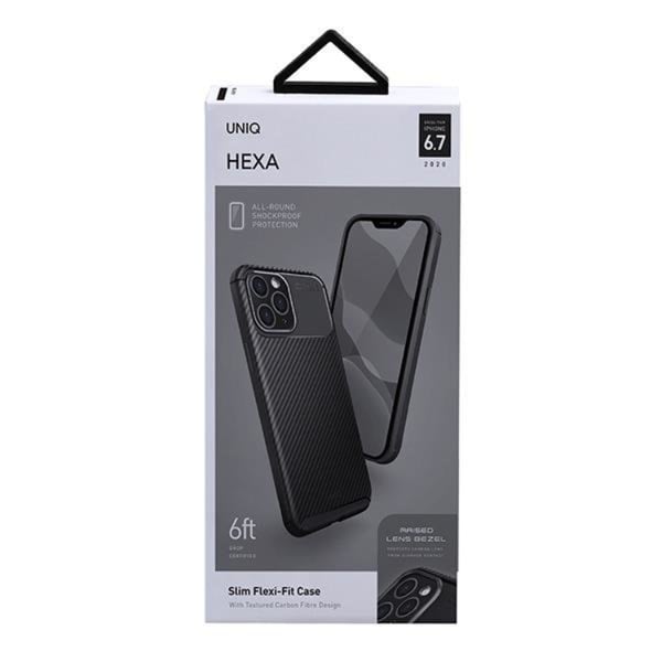 UNIQ iPhone 12 Pro Max Skal Etui Hexa - Svart