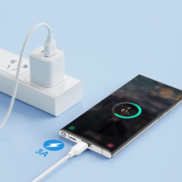 Joyroom USB-C till USB-A kabel 1m - Vit