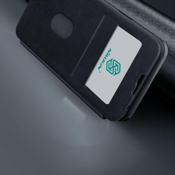 Nillkin iPhone 14 Plus Plånboksfodral Qin Cloth Pro - Blå