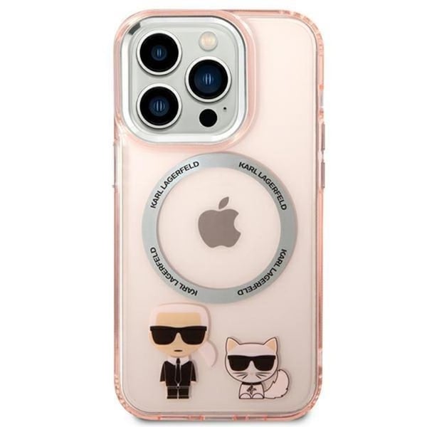 Karl Lagerfeld iPhone 14 Pro Max Magsafe Skal Karl & Choupette Aluminium