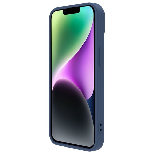 Nillkin iPhone 14 Plus Skal CamShield Silky Silicone - Blå