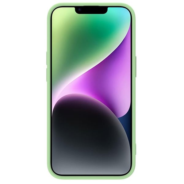 Nillkin iPhone 14 Plus Skal CamShield Silky Silicone - Grön