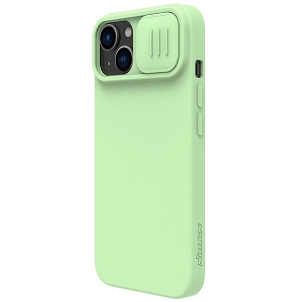 Nillkin iPhone 14 Plus Skal CamShield Silky Silicone - Grön