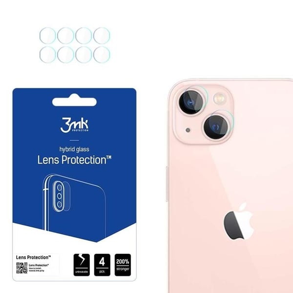 3MK iPhone 14 Plus Kameralinskydd - Transparent
