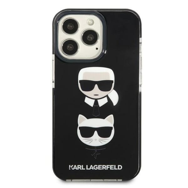 KARL LAGERFELD iPhone 13 Pro Max Skal Karl & Choupette Head - Svart
