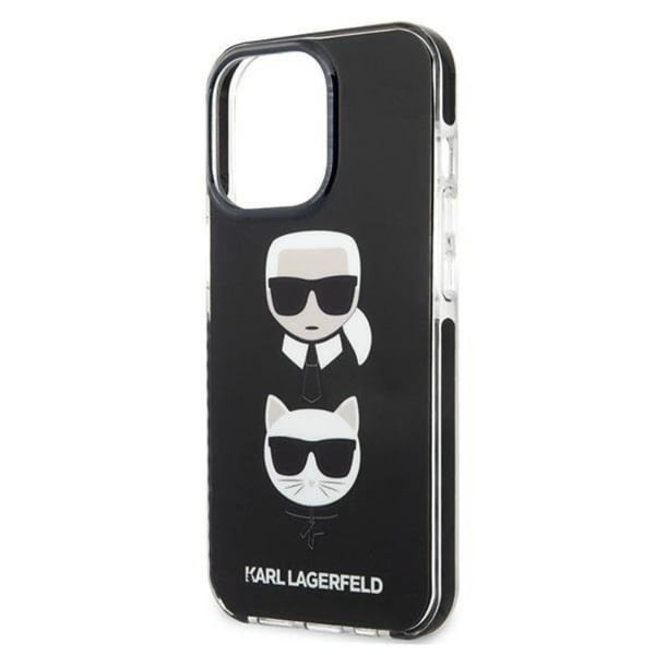 KARL LAGERFELD iPhone 13 Pro Max Skal Karl & Choupette Head - Svart