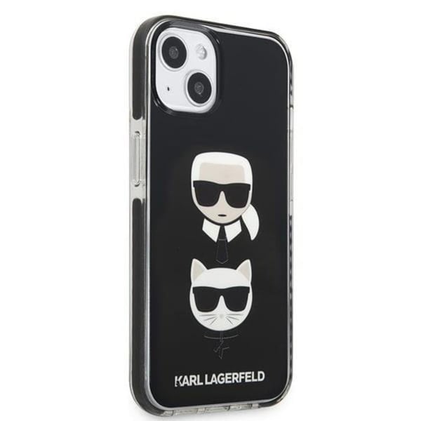 Karl Lagerfeld iPhone 13 mini Skal Karl & Choupette Head - Svart