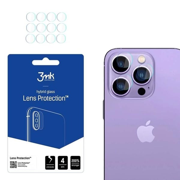3MK iPhone 14 Pro Max/iPhone 14 Pro Kameralinskydd