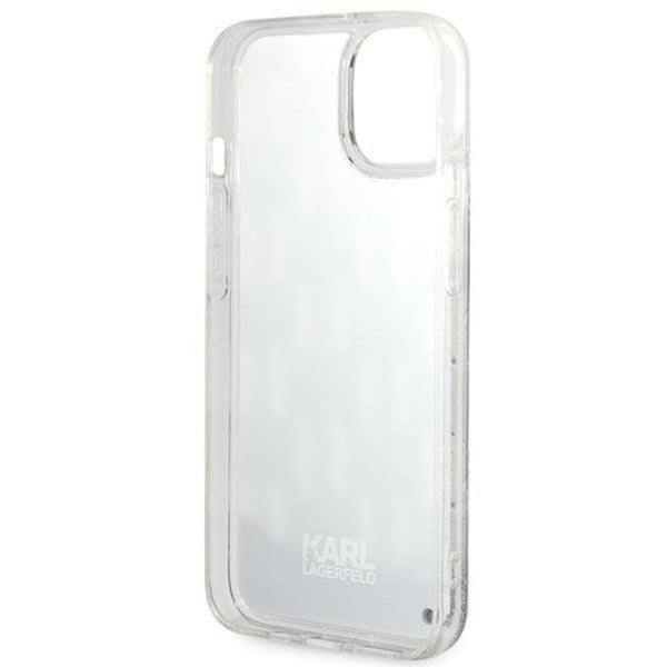 Karl Lagerfeld iPhone 14 Plus Skal Liquid Glitter Monogram - Svart