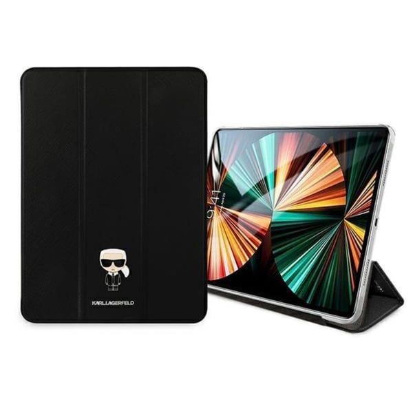 Karl Lagerfeld iPad 11" Pro (2020/2021/2022) Fodral Saffiano Karl Iconic - Svart
