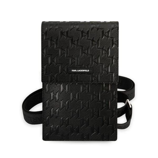 Karl Lagerfeld Halsbandsfodral Monogram Plate - Svart