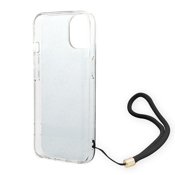 GUESS iPhone 14 Plus Skal Print Strap - Svart