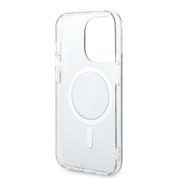 GUESS iPhone 14 Pro Max Magsafe Skal Print + Trådlös Laddare - Blå