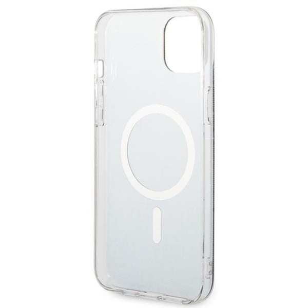 GUESS iPhone 14 Magsafe Skal Print + Trådlös Laddare - Svart