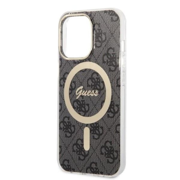 Guess iPhone 13 Pro Max Magsafe Skal Print + Trådlös Laddare - Svart