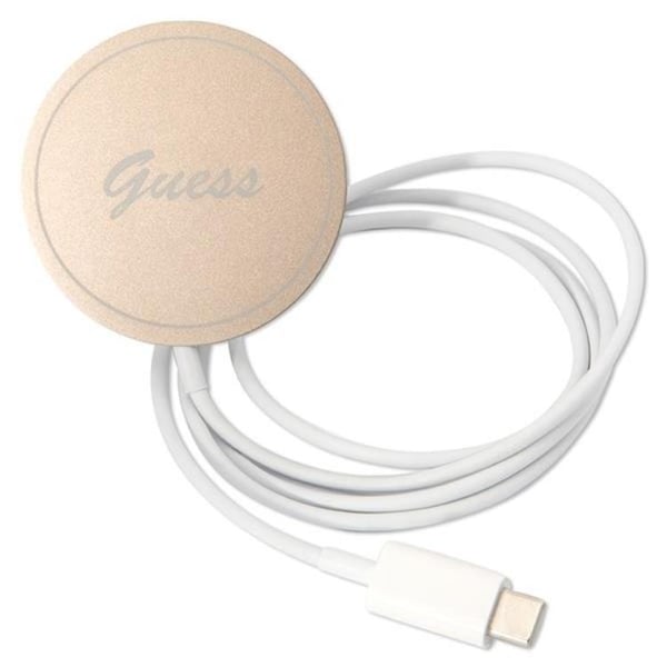 Guess iPhone 13 Pro Magsafe Skal Print + Trådlös Laddare - Rosa