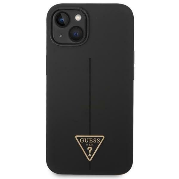 GUESS iPhone 14 Plus Skal Silicone Triangle - Svart