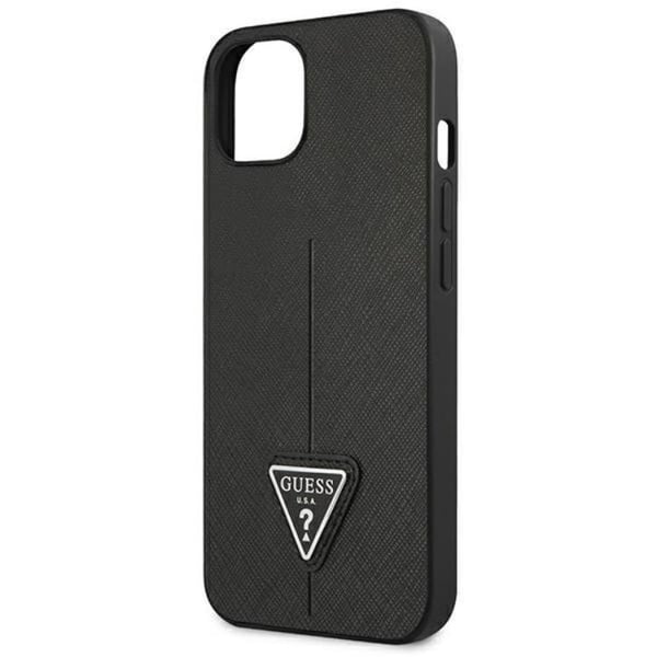 Guess iPhone 13 Mini Skal Saffiano Triangle Logo - Svart