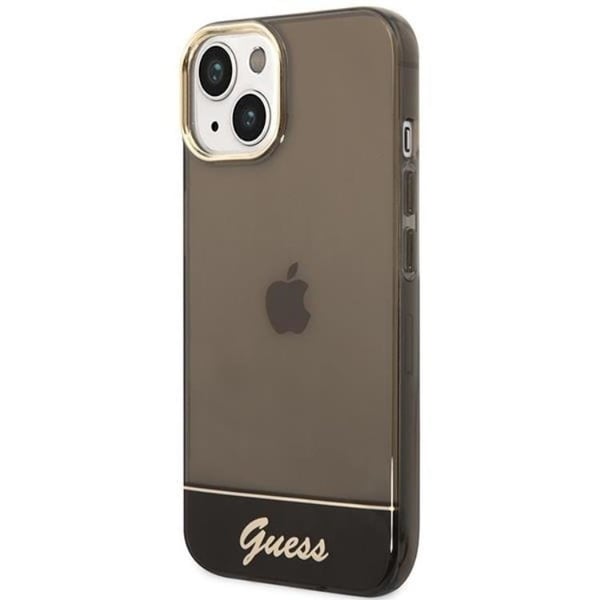 GUESS iPhone 14 Plus Skal Translucent - Svart