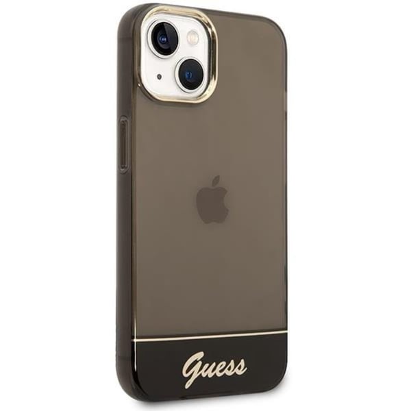 GUESS iPhone 14 Plus Skal Translucent - Svart