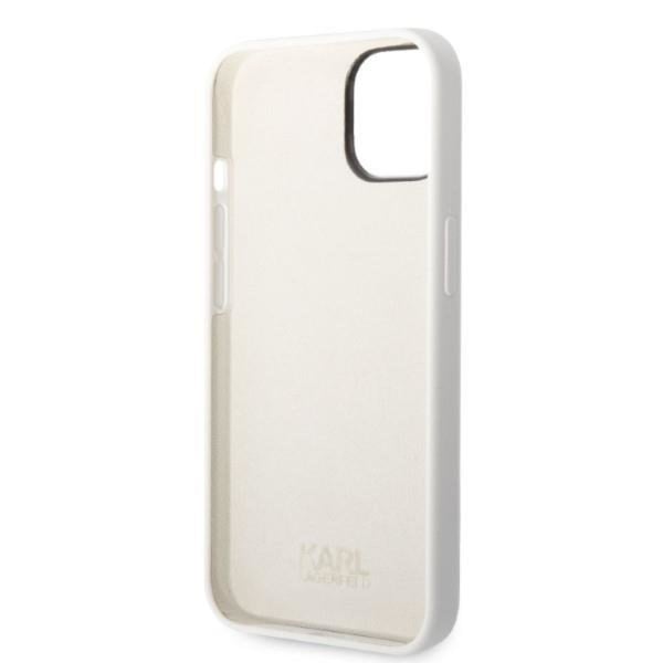 Karl Lagerfeld iPhone 14 Plus Skal Silicone Ikonik - Vit