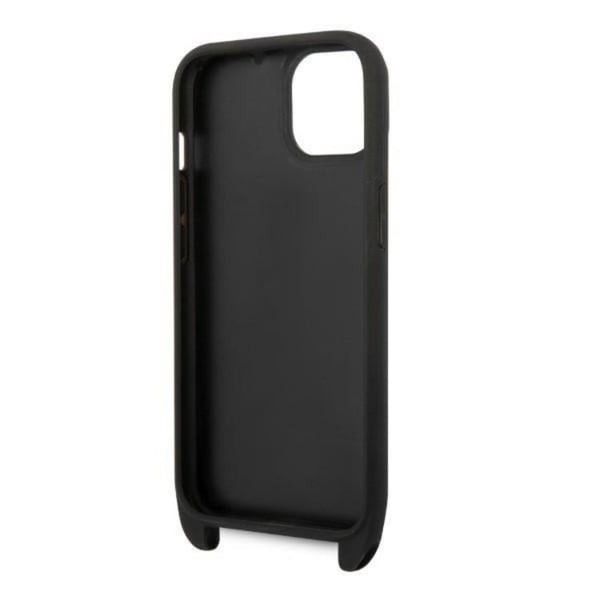 Karl Lagerfeld iPhone 14 Plus Skal med halsband Ikonik Patch - Svart