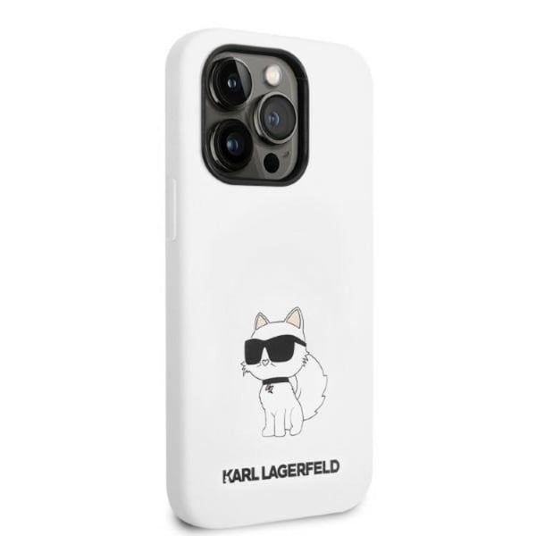 Karl Lagerfeld Magsafe iPhone 14 Pro Max Skal Choupette Silicone - Vit
