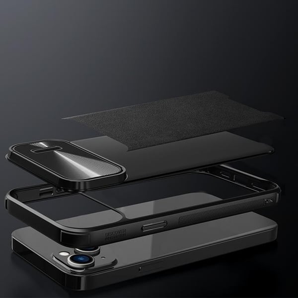 Nillkin iPhone 14 Pro Max Skal CamShield Läder S - Grön