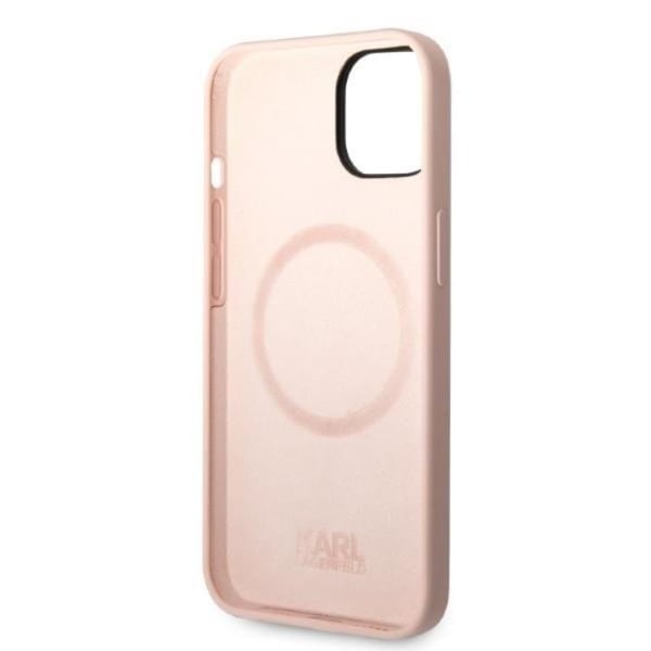 Karl Lagerfeld iPhone 14 Plus Skal Magsafe Ikonik Silicone - Rosa