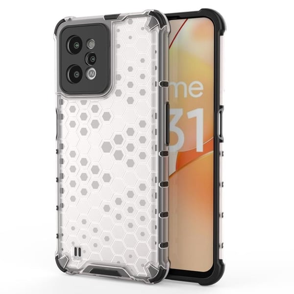 Realme C31 Skal Honeycomb Armored - Transparent