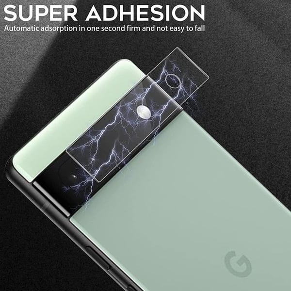 [2-PACK] Google Pixel 6a Härdat glas Kameralinsskydd - Clear