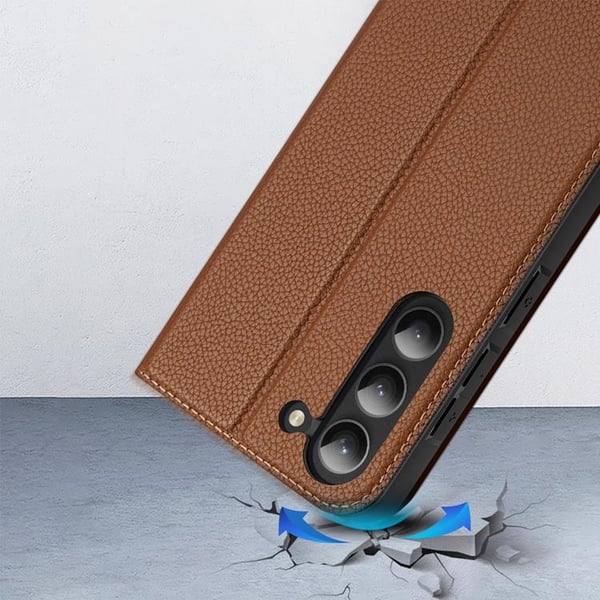 Dux Ducis Galaxy S23 Plus Plånboksfodral Skin X2 - Brun